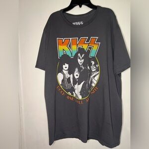 Kiss Logo T-Shirt Black Band Tee